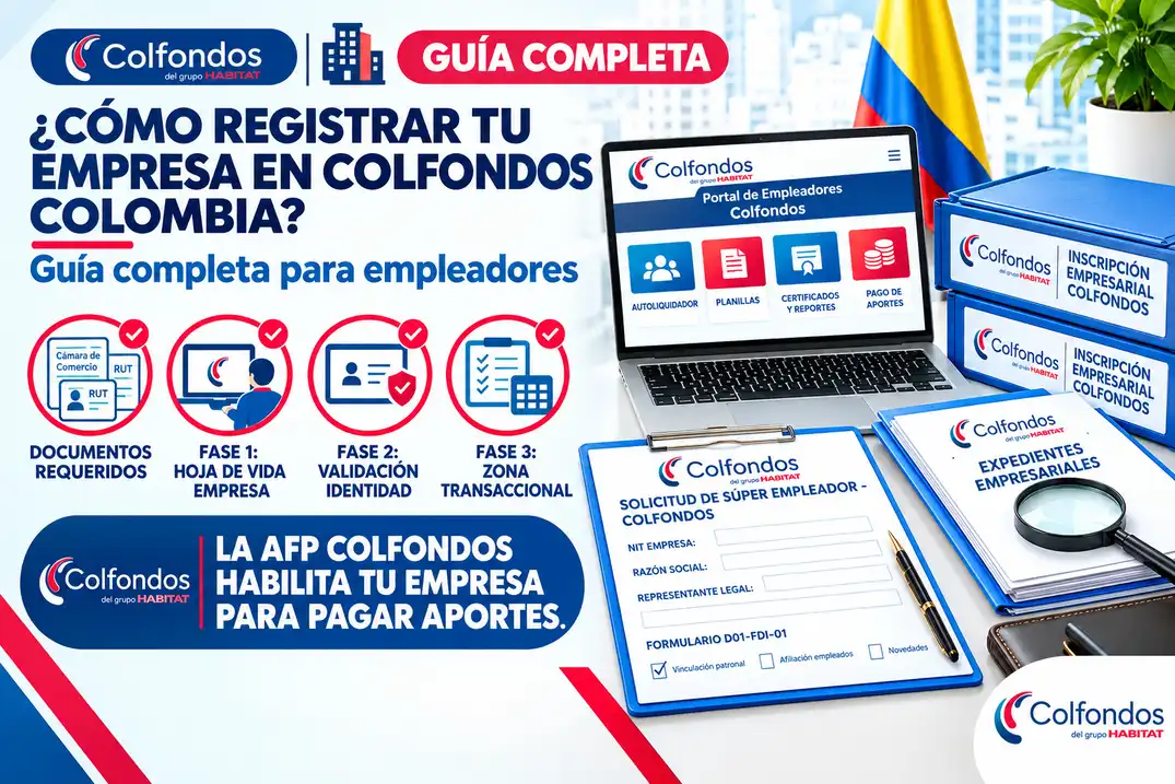 ¿Cómo Registrar una Empresas a Colfondos en Colombia?