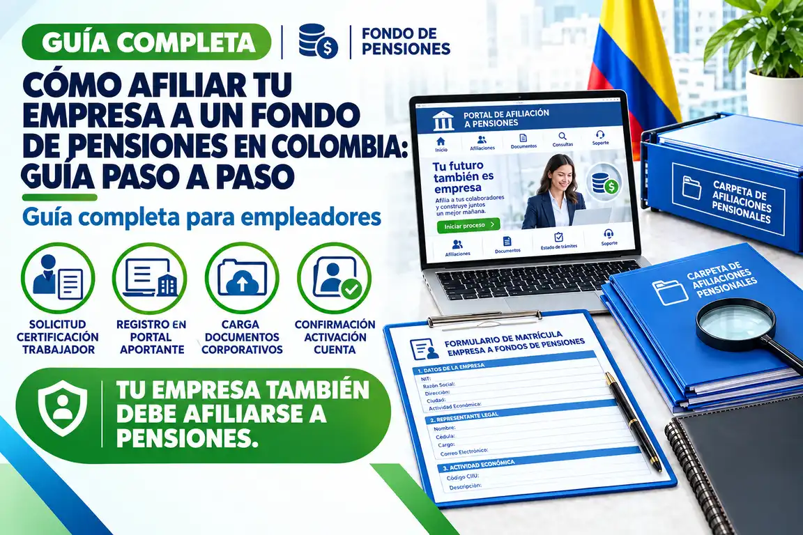 Cuándo y cómo afiliar tu empresa a un fondo de pensiones en Colombia