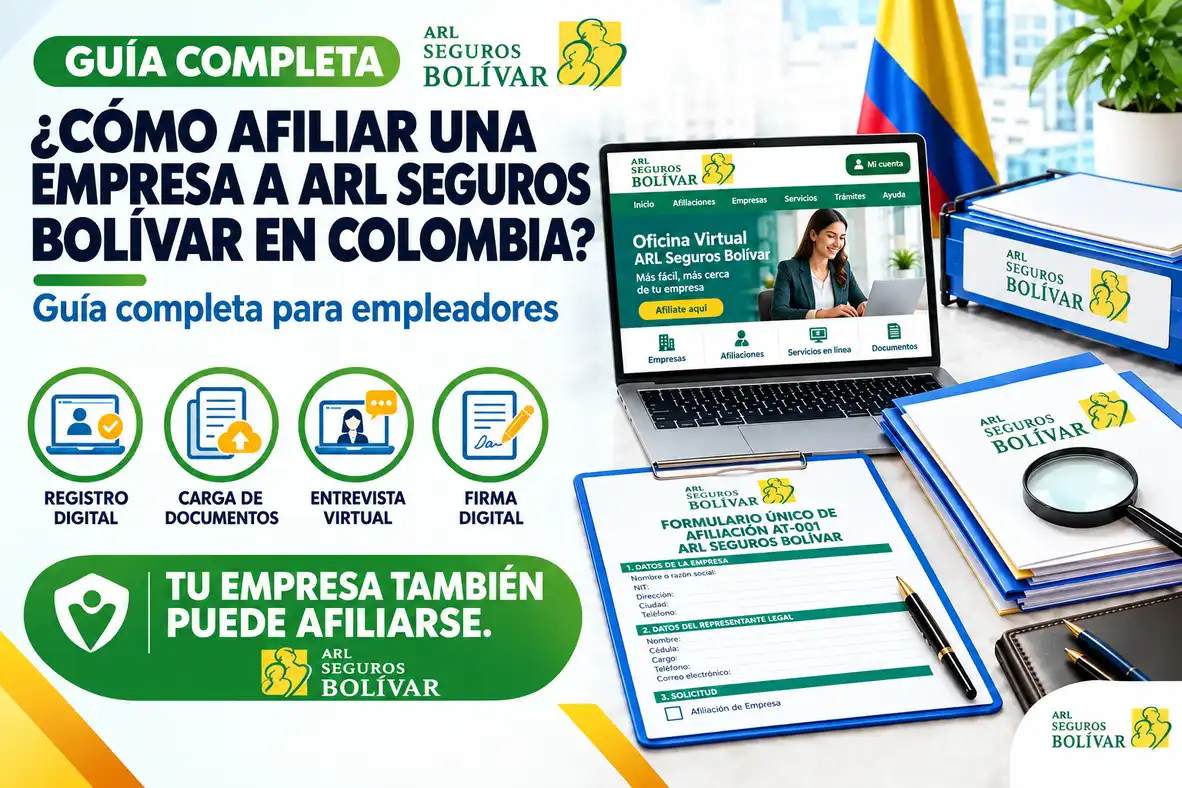 ¿Cómo afiliar una empresa a ARL Seguros Bolívar en Colombia?