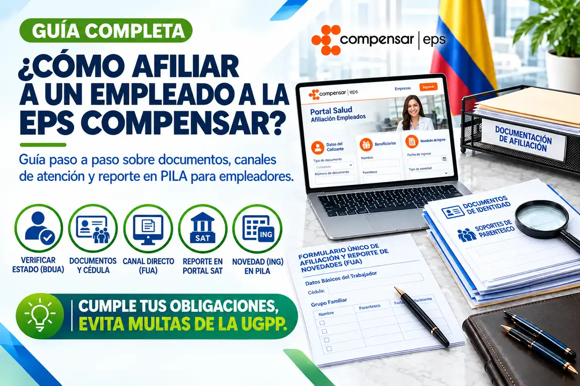Cómo afiliar a un empleado a EPS Compensar: Guía práctica empresarial
