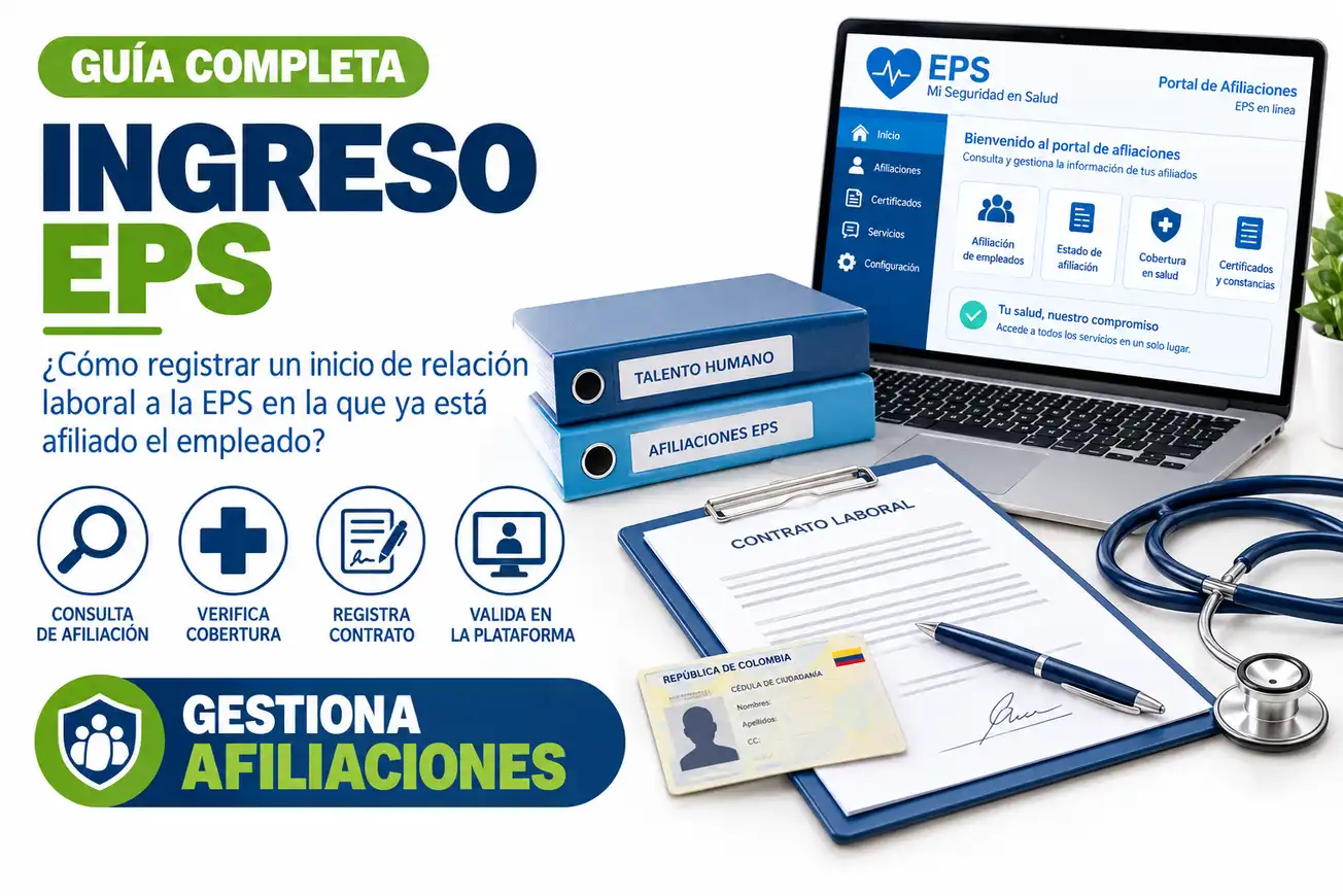 Afiliar empleados a la EPS: ¿Cómo registrar un inicio de relación laboral?
