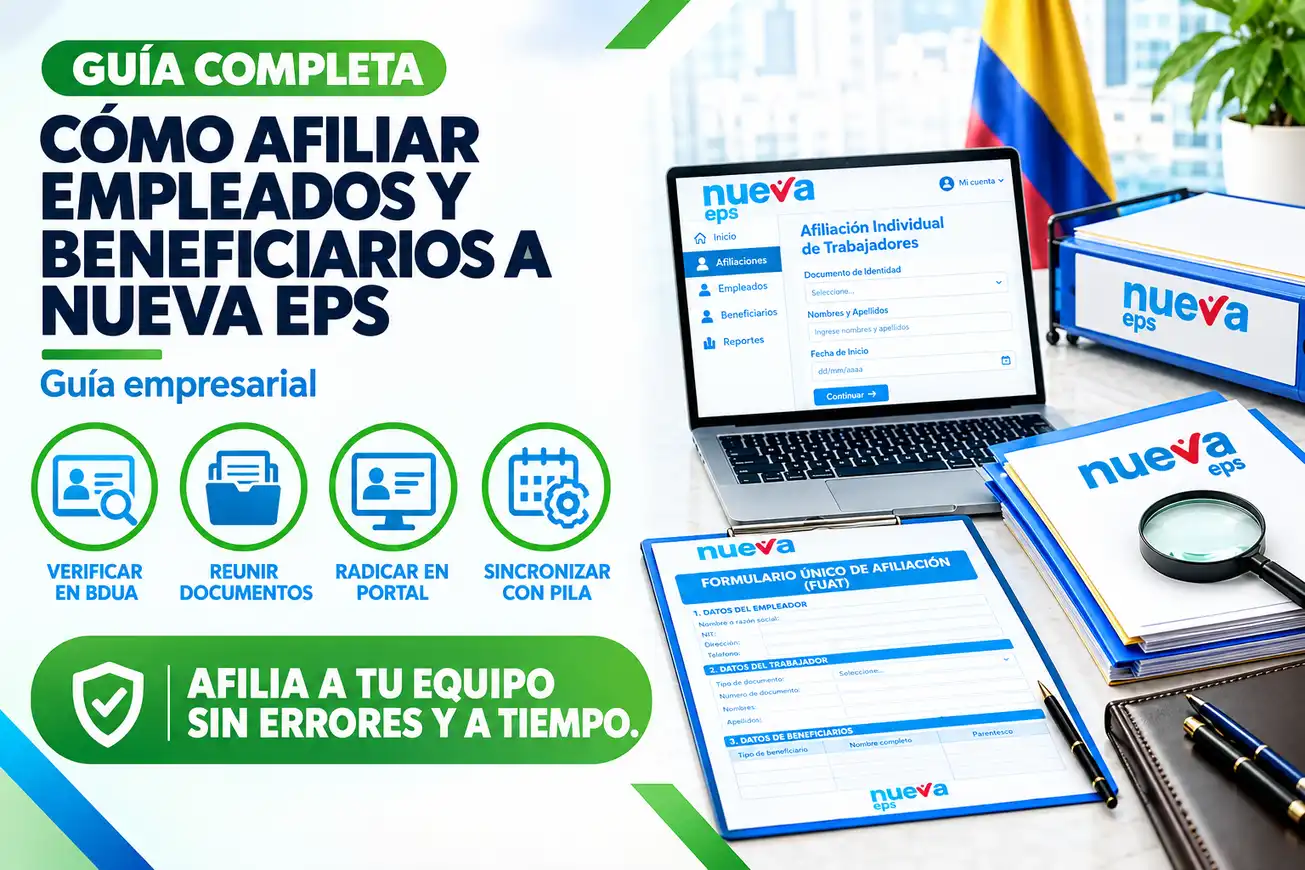 Cómo afiliar empleados y Beneficiarios a NUEVA EPS: Guía empresarial