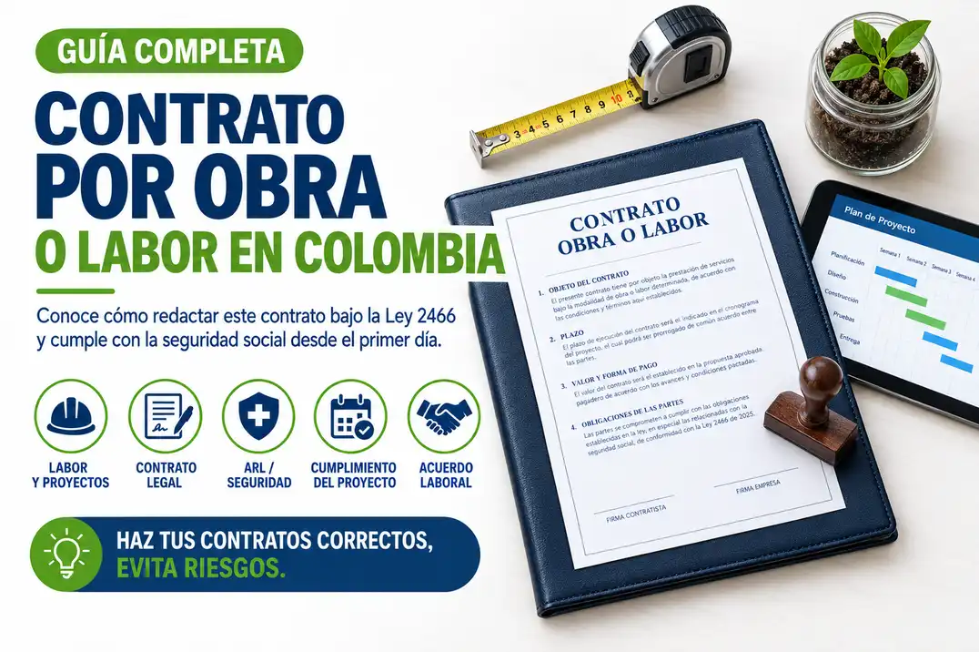 Contrato por Obra o Labor en Colombia: Guía Completa para Empleadores