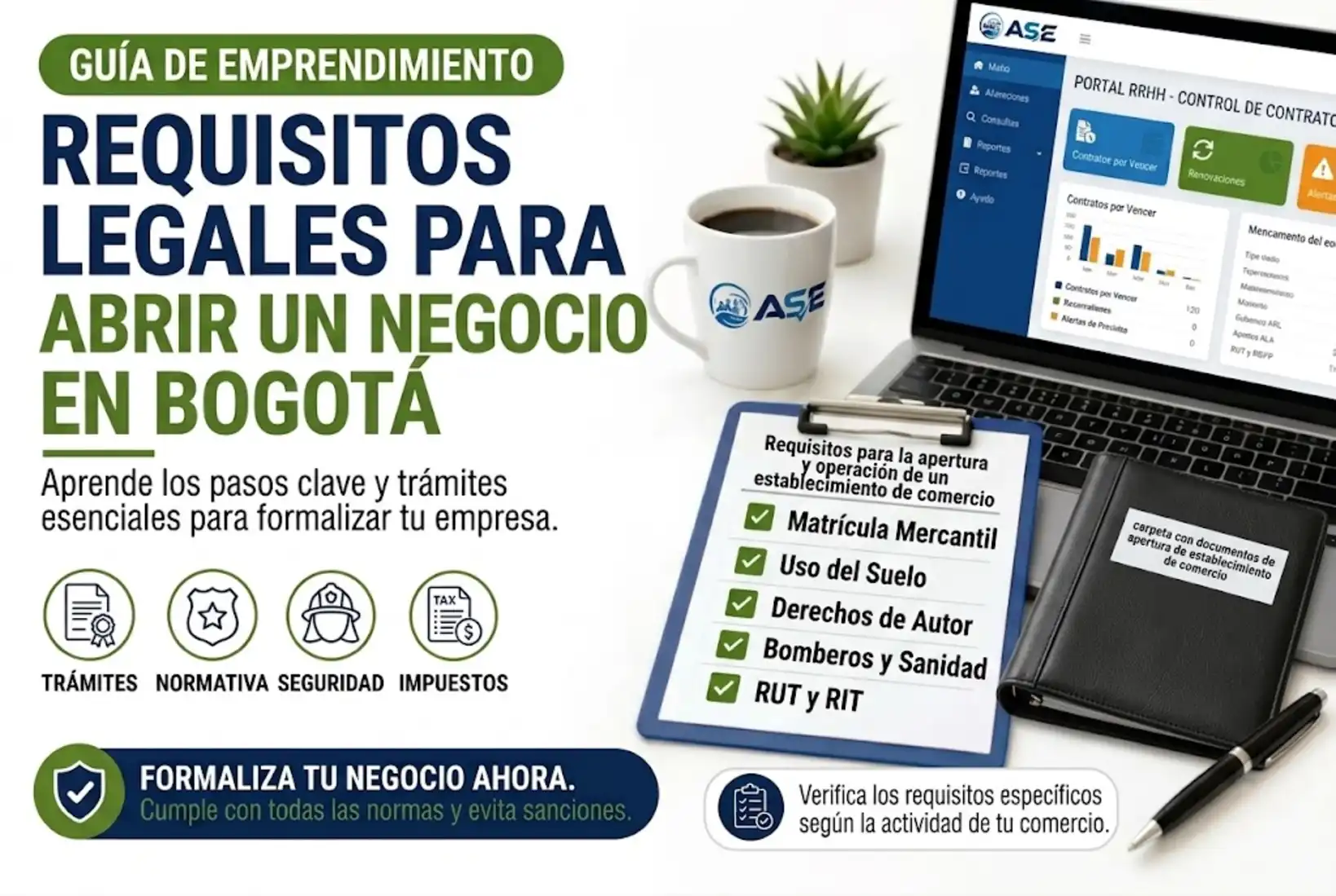 Requisitos Legales Para Abrir Y Operar Un Negocio con establecimiento De Comercio en Bogota