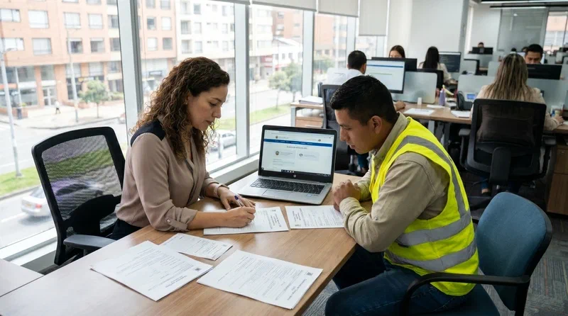 Proceso en el cual se firma el formulario de afiliación a la ARL adjuntando los documentos requeridos tanto Para la empresa como para el empleado